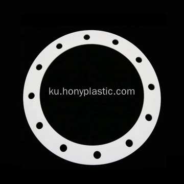 Ring sekinandina spî plastîk ptfe flange gasket